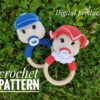 amigurumi crochet pattern, teething toy tutorial