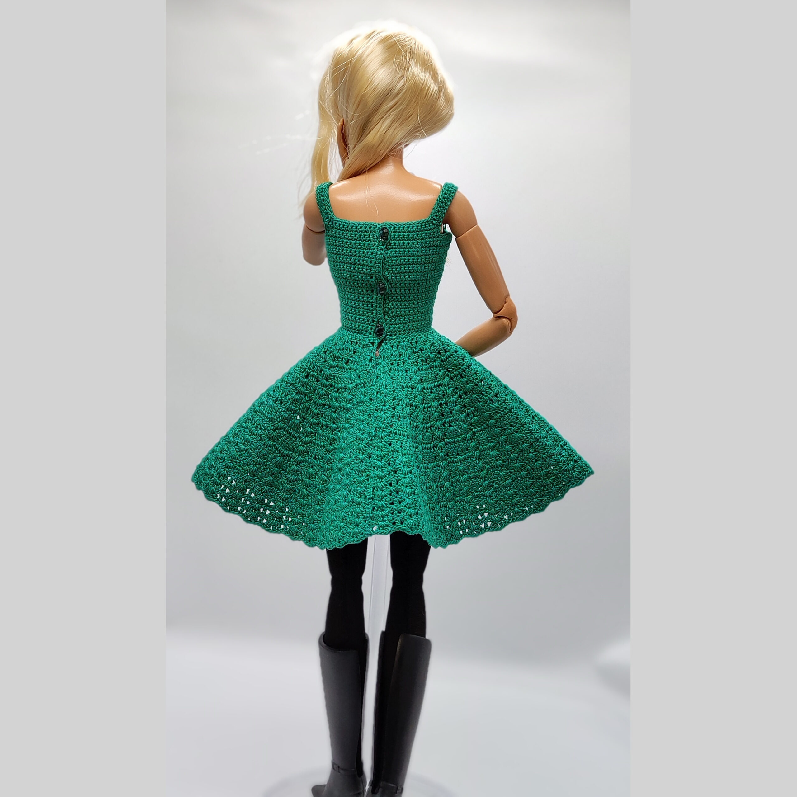Designer Emma Barbie Doll OOAK Dress Green Velvet Silver Sequins Trim New  Dress | eBay