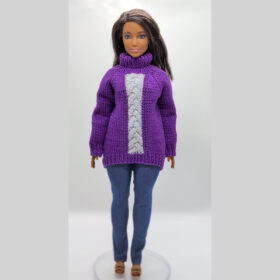 Oversize Sweater for Barbie doll