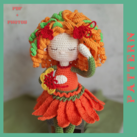 Gloris Crochet Doll Pattern Amigurumi Doll Pattern PDF English Tutorial