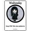 Wednesday felt doll patterns