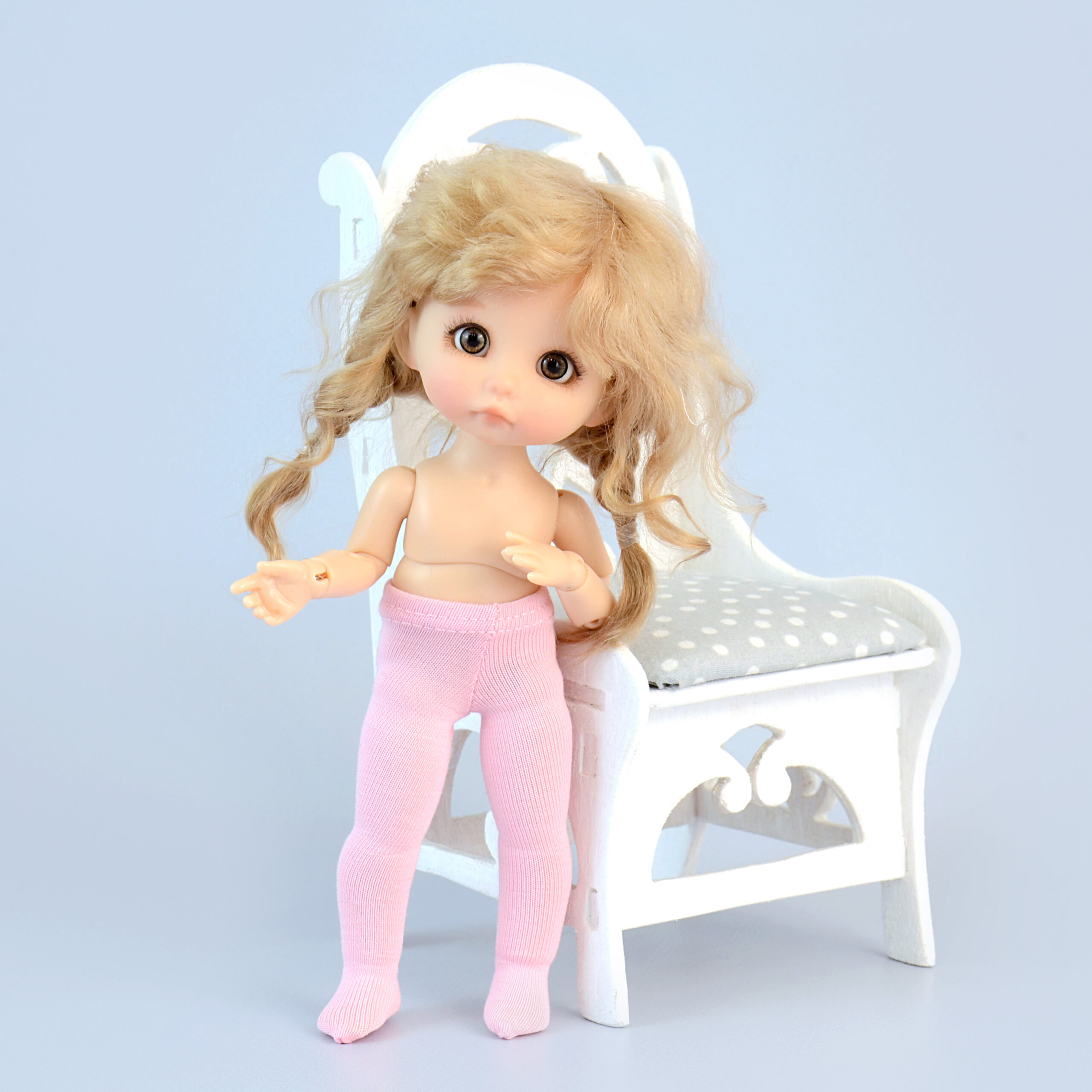 Lingerie set for Barbie - panties, bustier, stockings