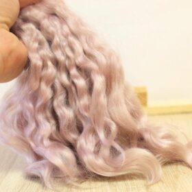 Doll hair pink pearl