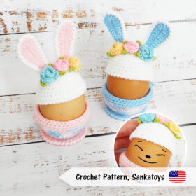 bunny easter egg cover crochet pattern