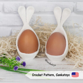 ceramic rabbit easter egg cover crochet pattern