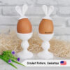 ceramic rabbit easter egg stand crochet pattern
