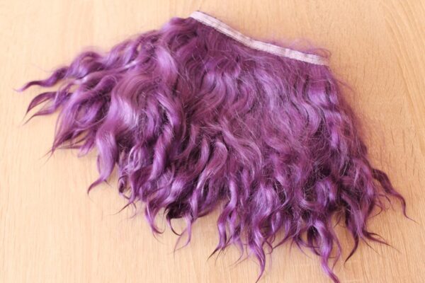 Doll hair Mohair weft (violet)