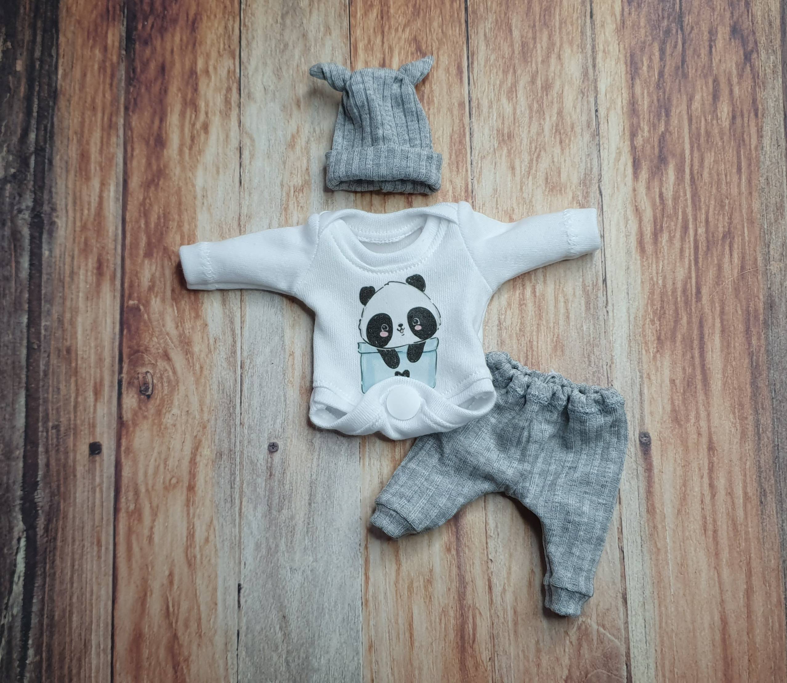 Baby panda shop outfit set