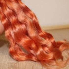 Doll hair light copper from KarmanDolls