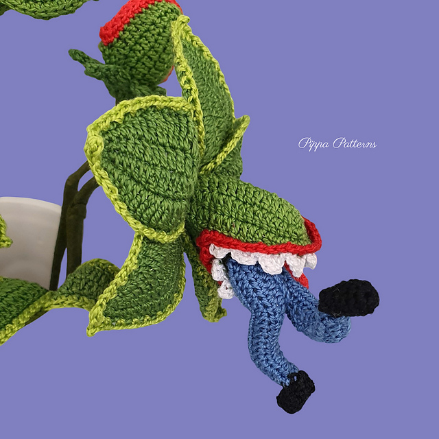 Bouquet Man Eating Flowers Pattern.Crochet photo tutorial 2 25