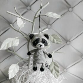 Crochet raccoon