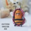 Crochet pattern bee and hedgehog hobby.mur