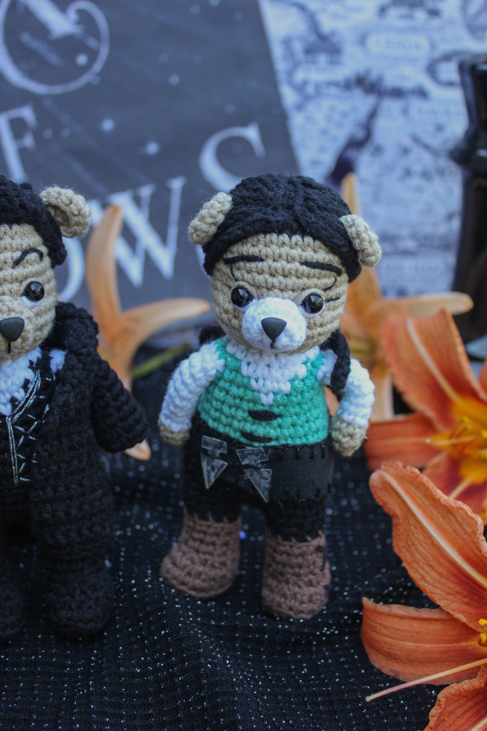 Collectible toy. Bear toy Inej Ghafa. Series Shadow and Bone. 13 Collection of bears from movies and series.