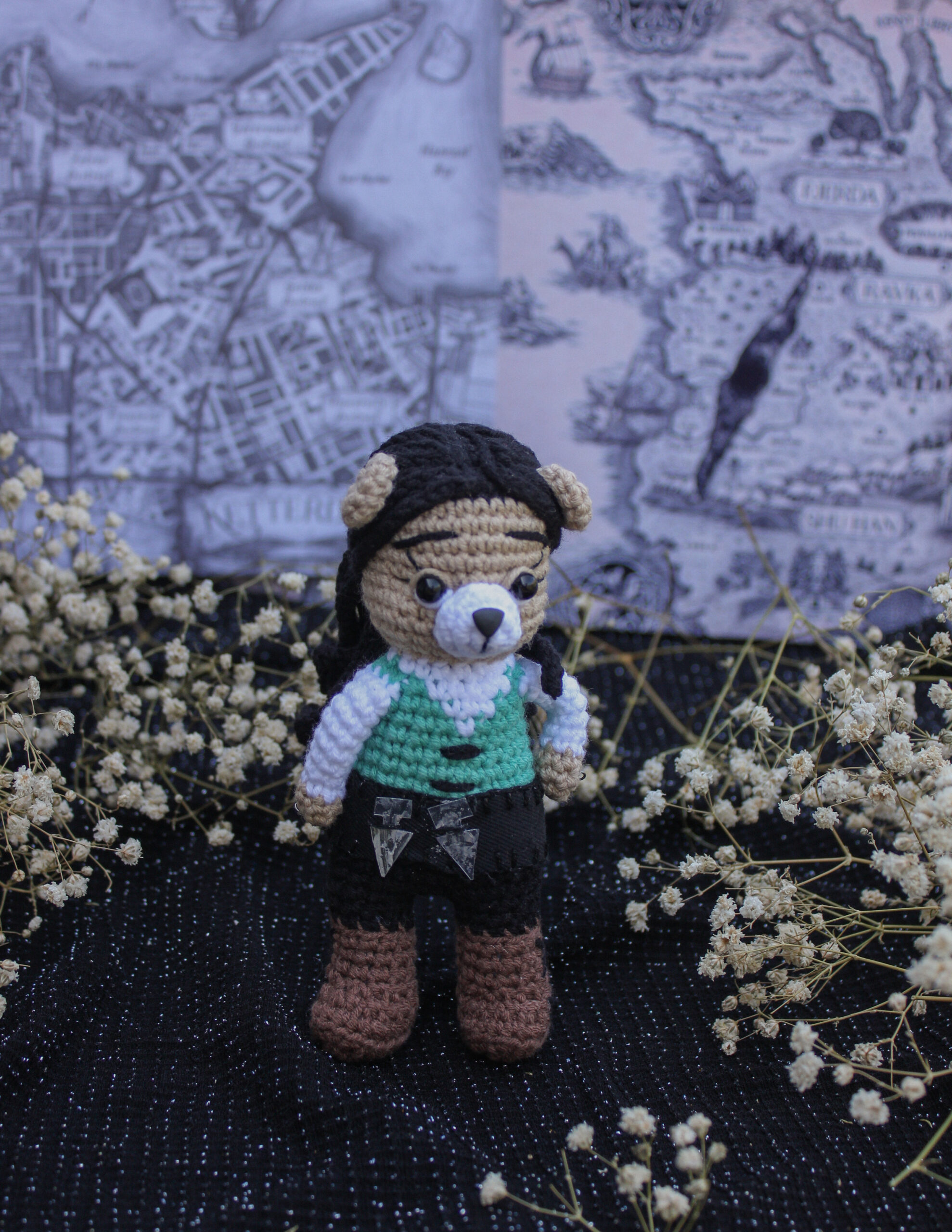 Bear toy Inej Ghafa. The character of the favorite series Shadow and Bone. Collection of bears. Bear toy Inej Ghafa. The character of the favorite series Shadow and Bone.