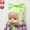 Hat pattern with bow for Baby Born doll 43cm