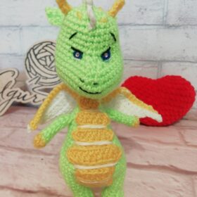Green dragon crochet