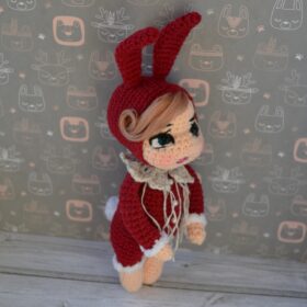 Bunny Girl Doll Fantasy Animal Crochet Doll