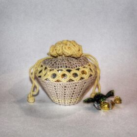 Crochet pattern easter basket, crochet pattern vintage basket