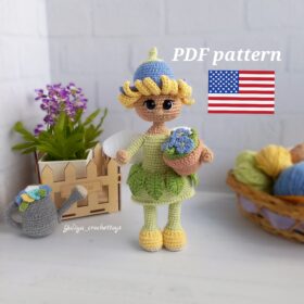 English Crochet Pattern Flower Fairy