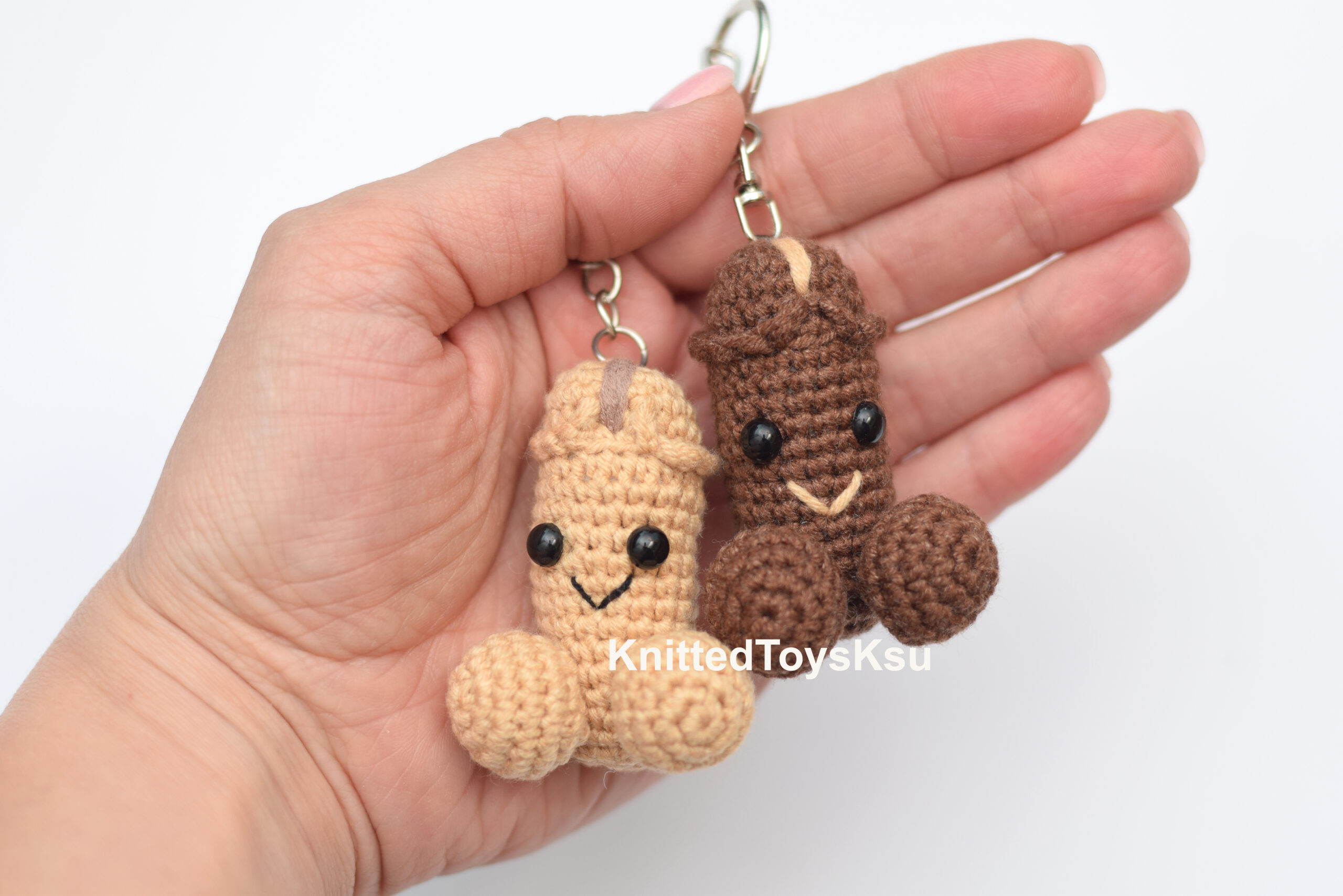 crochet keychain pattern, crochet dick car charm amigurumi penis -  DailyDoll Shop