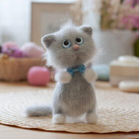 Cute kitten toy