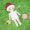 Amigurumi mushroom doll pattern.