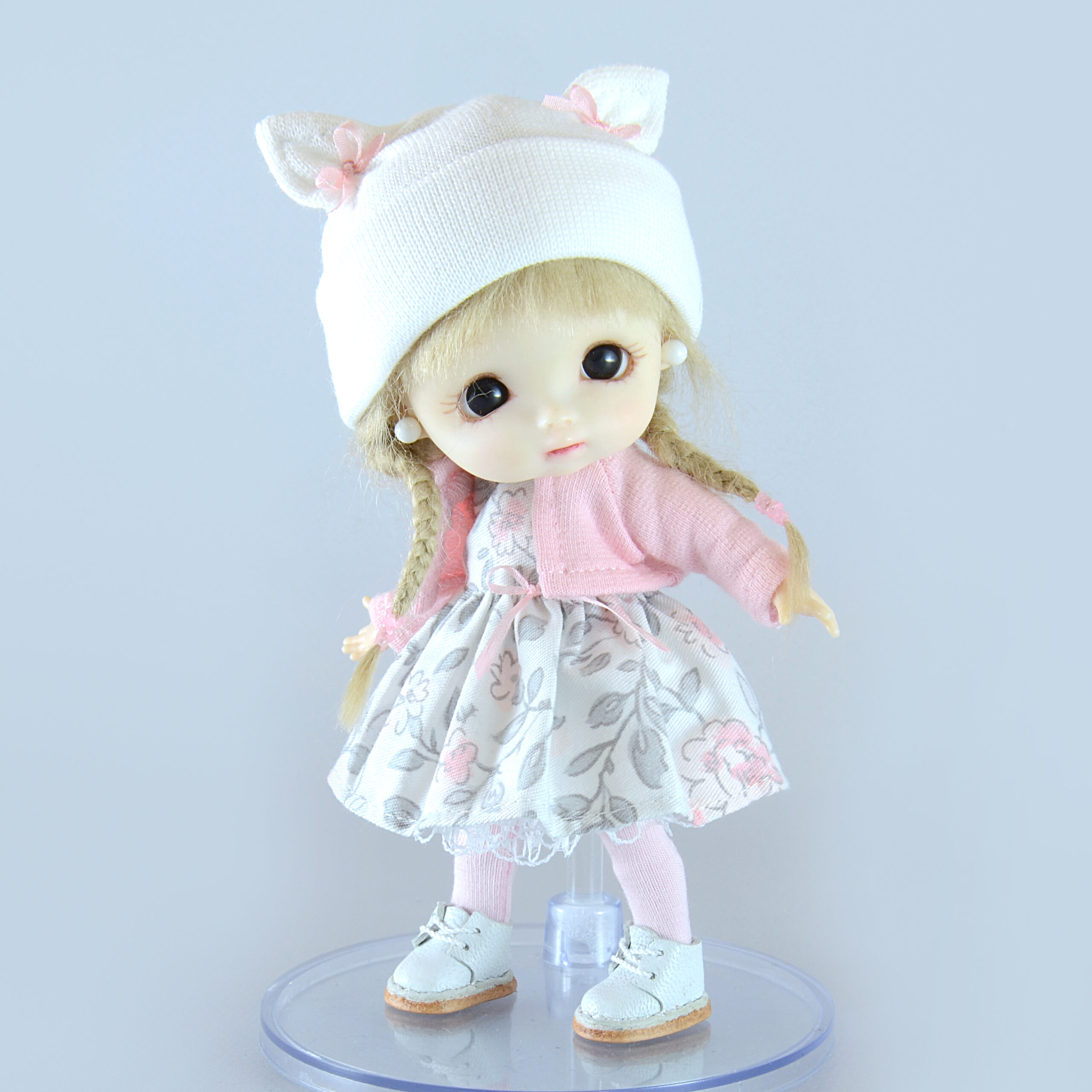 Outfit with dress for Ob11 Obitsu11 dolls (7 items)