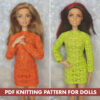 Knitting Pattern Dress for Barbie doll