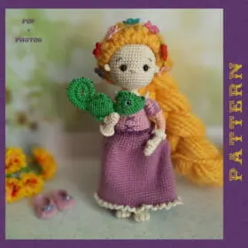 Amigurumi Rapunzel the doll crochet pattern