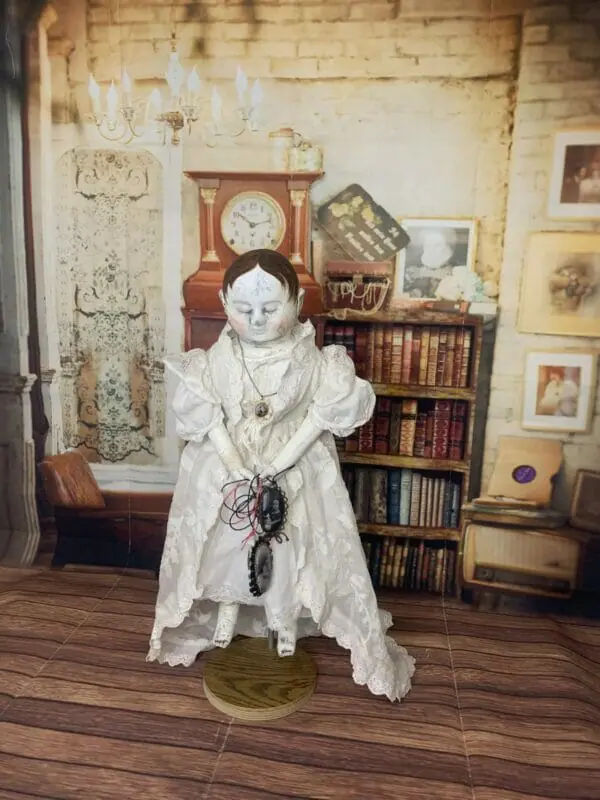 Little ghost Lucille III in the style of Izannah Walker dolls