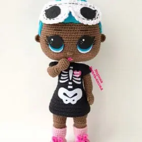 Crochet pattern Doll Skeleton.