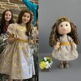 Personalized doll to order, gift for daughter from mom