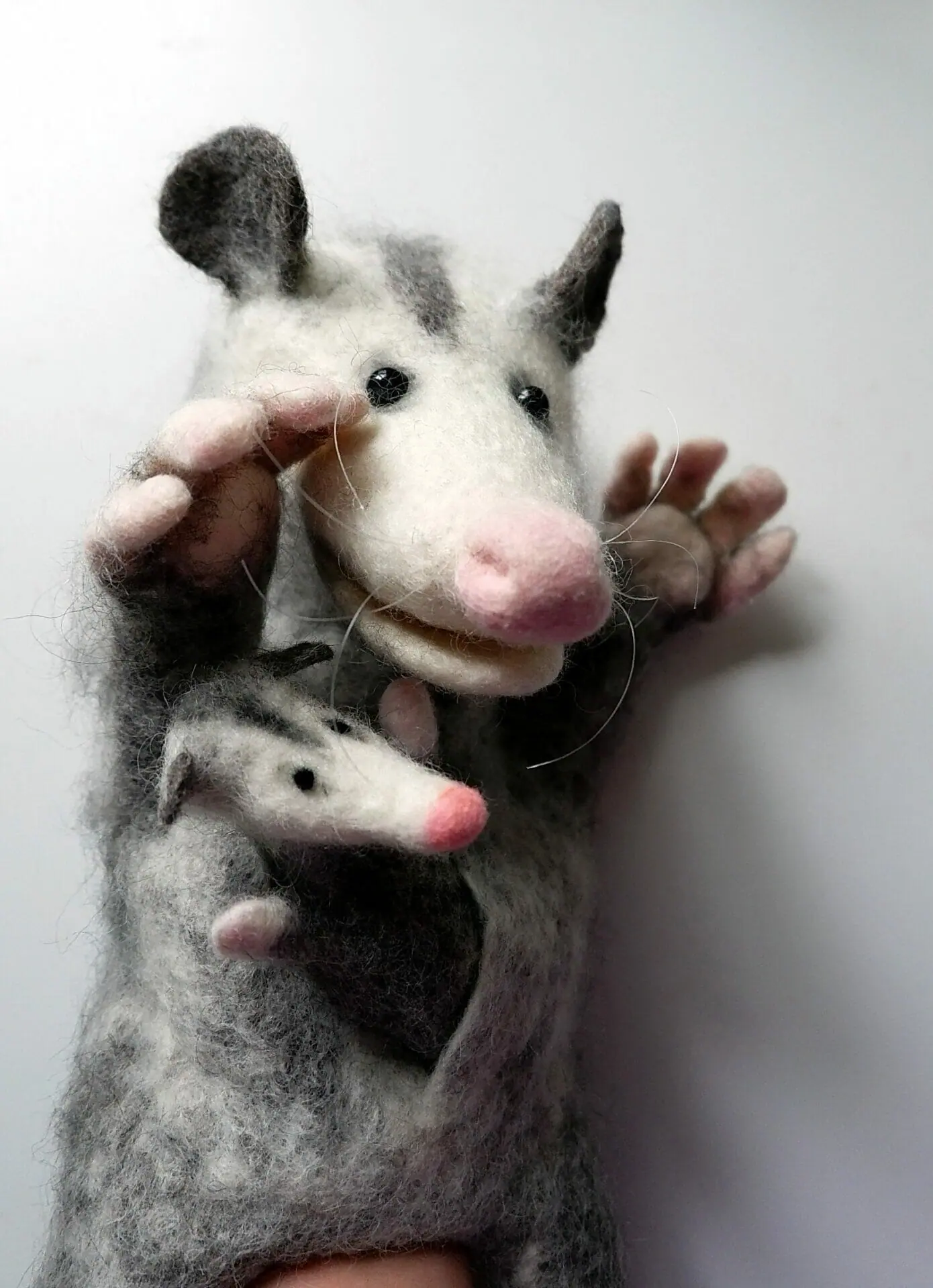 Opossum puppet, glove toy for home puppet theater - DailyDoll Shop