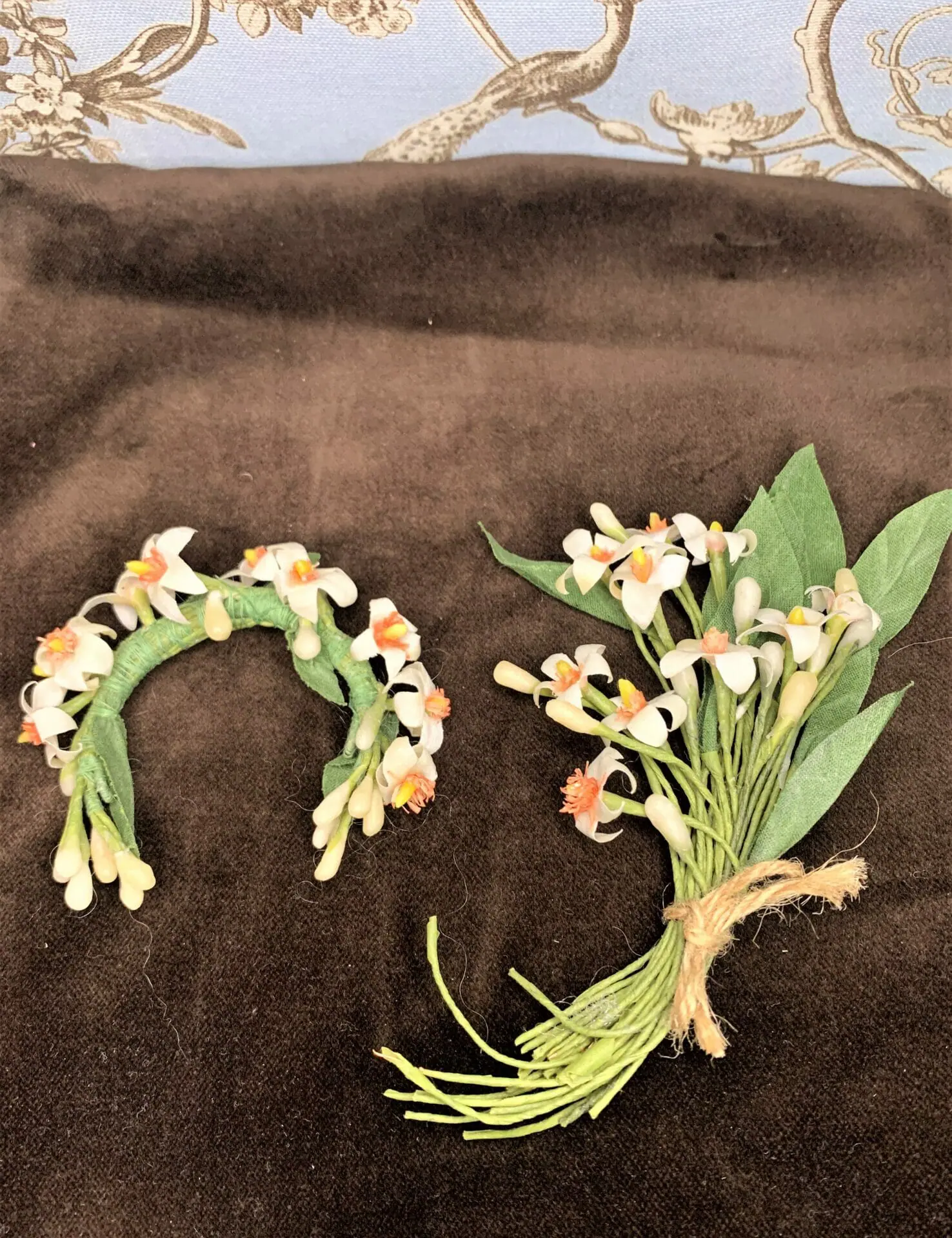 Wax Flower Wedding Crowns