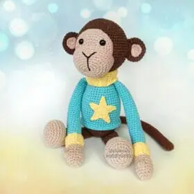 handmade Soft toy monkey boy