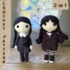Old Wednesday and new Wednesday crochet pattern