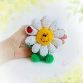 crochet soft Smiling Flower