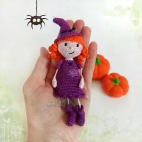 handmade little doll witch
