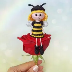 Keychain Bee Doll
