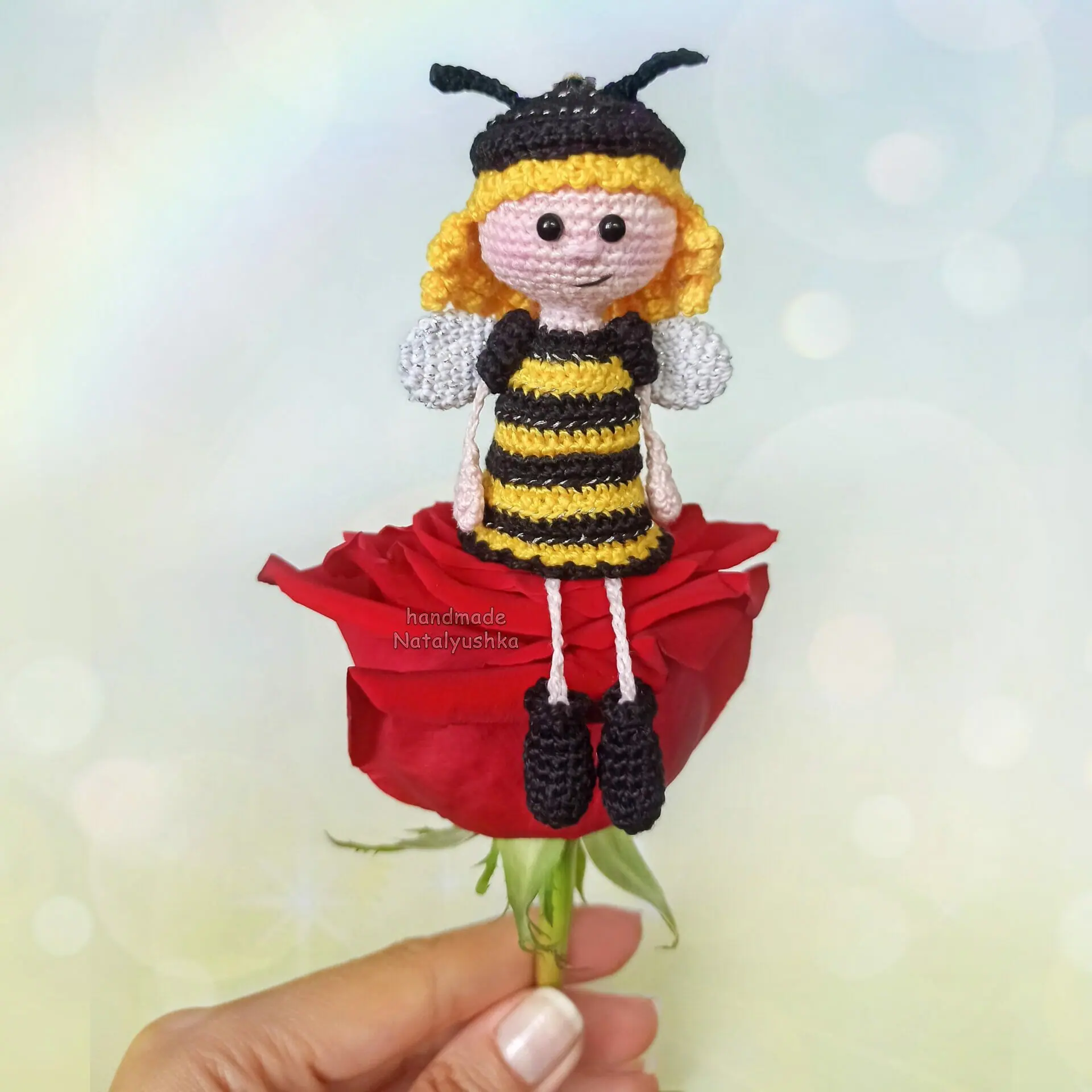 кукла пчёлка_PicsArt Keychain Bee Doll