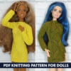 Knitting Pattern Dress for Barbie doll