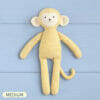 Handmade stuffed animal monkey doll