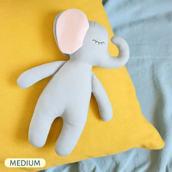 Handmade stuffed animal elephant doll