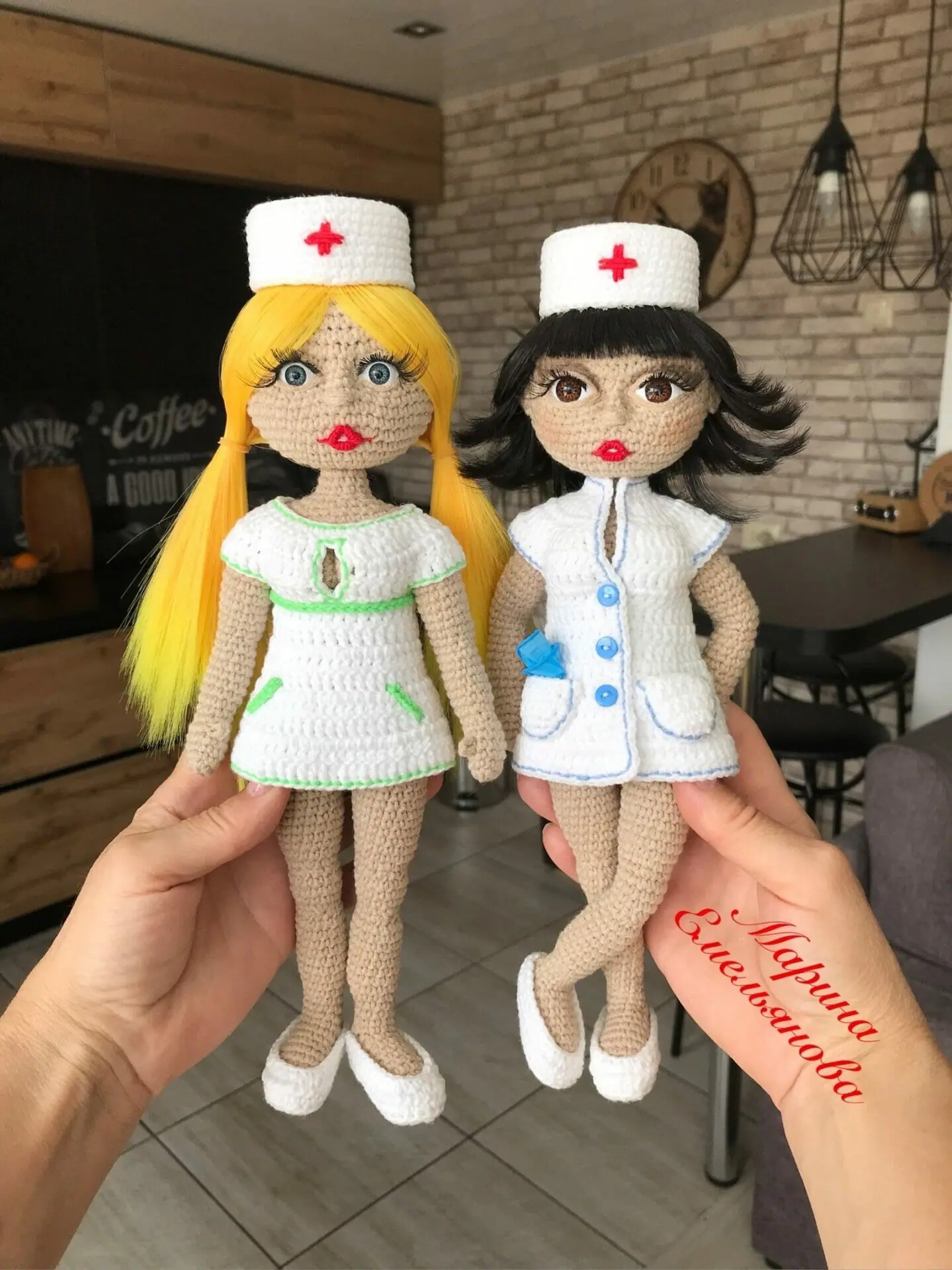 Crochet pattern Nurse. - DailyDoll Shop