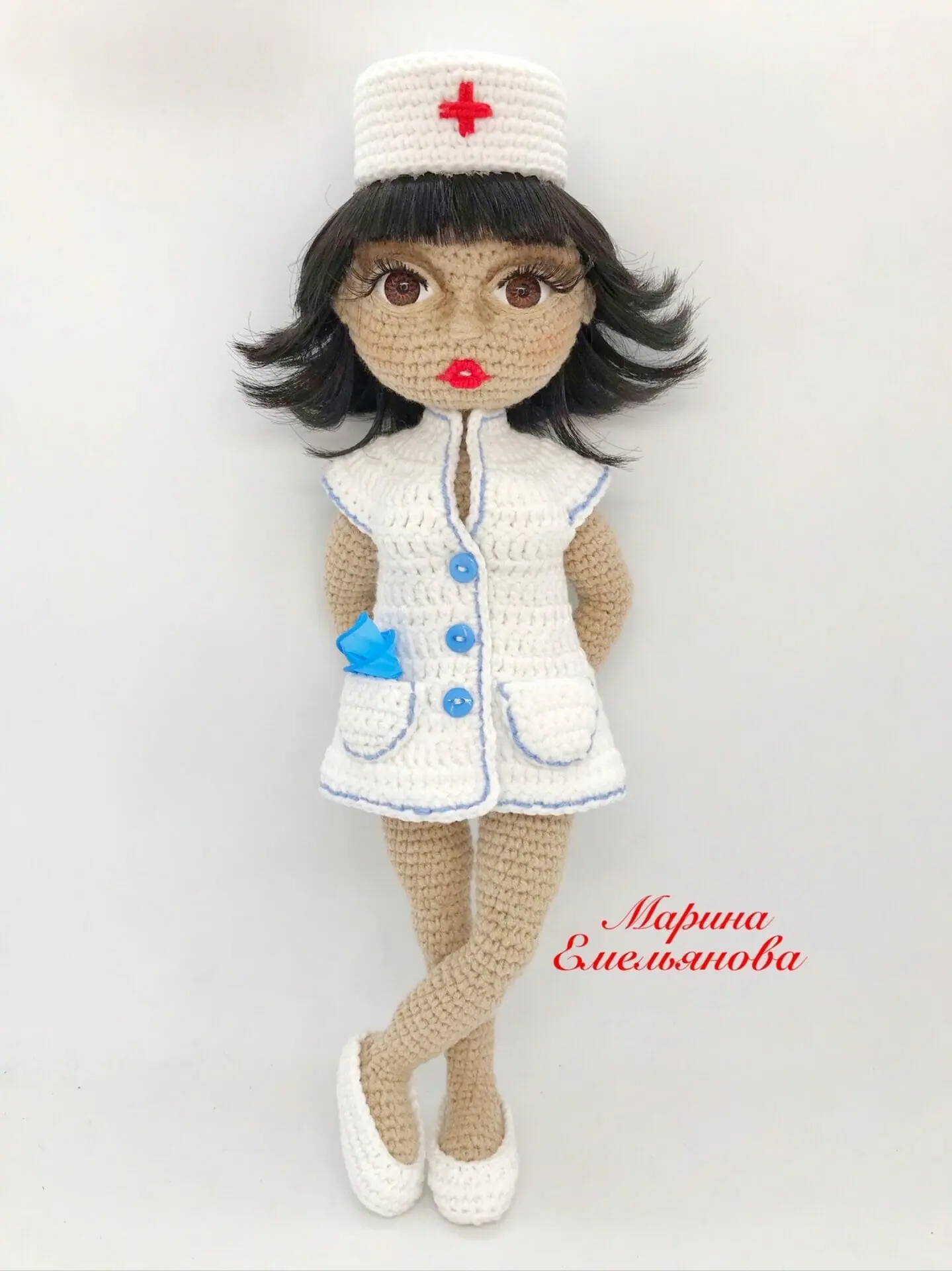 Crochet pattern Nurse. - DailyDoll Shop