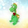 Green Dragon soft crochet toy