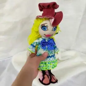 Textile girl doll