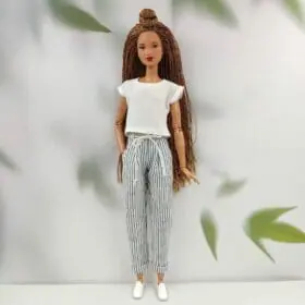 Barbie striped pants