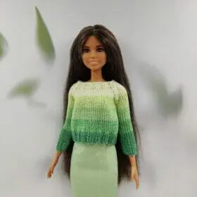 Barbie green sweater