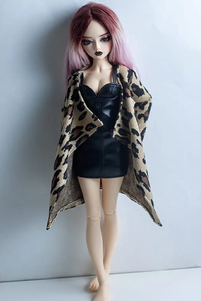 Fairyland Minifee MSD BJD Clothes - Leopard cardigan 2 mnn 5068.jpg